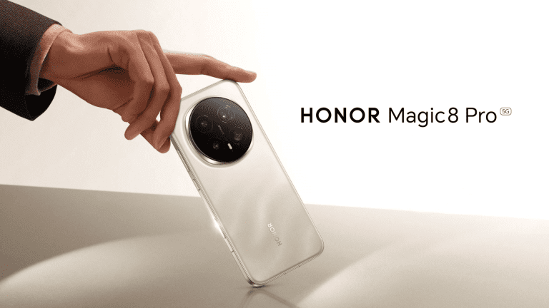 Honor Magic 8 Pro Gold color held in hand