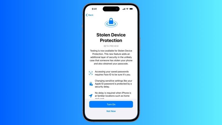 Apple Stolen Device Protection