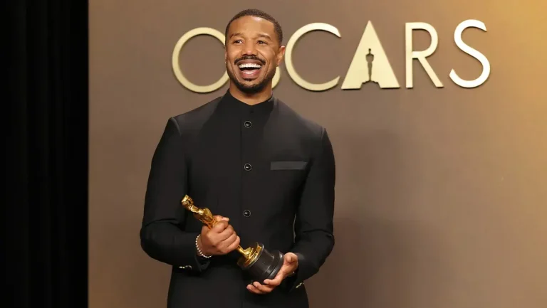 Michael B. Jordan on Winning an Oscar for Sinners: “Dream Big and Be Kind” Michael B Jordan wins an Oscar