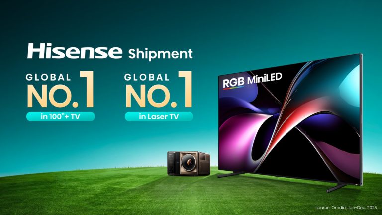 Hisense Dominates 100-Inch+ and Laser TV Market in 2025