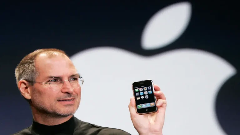 Apple about to turn 50. And Whether You Like It or Not, It Changed All of Us Steve-Jobs-with original iPhone-In-Hand