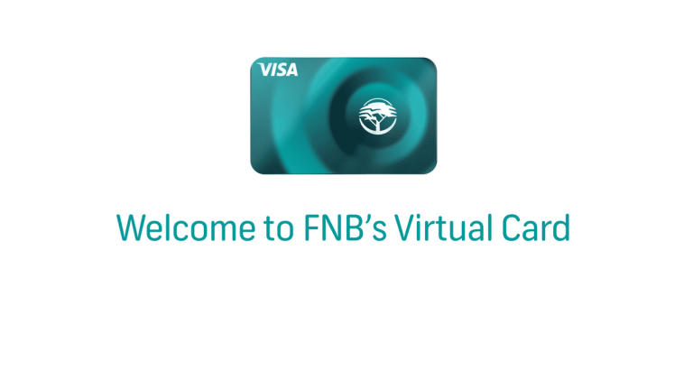 FNB virtual card fraud concept with banking app on smartphone