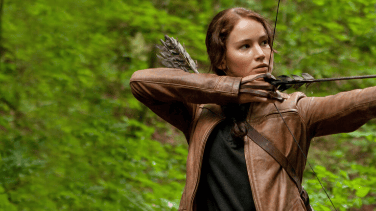 Jennifer Lawrence as Katniss Everdeen in The Hunger Games, now returning to Netflix.