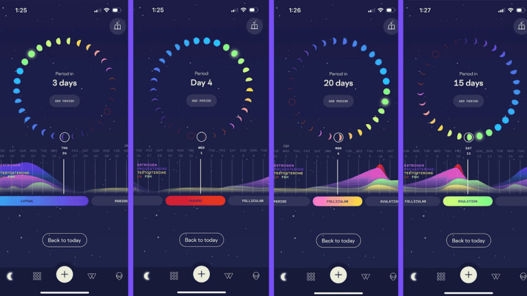 Your Period Isn’t Just Data. It’s Your Most Private Story. Woman using a period tracking app on a smartphone while reflecting on digital privacy.