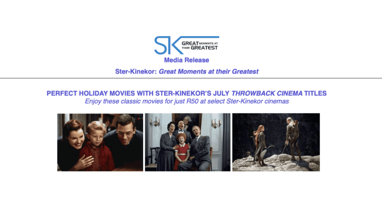 Ster-Kinekor Throwback Cinema July 2026 featuring Annie, Stuart Little and The Hobbit on the big screen.