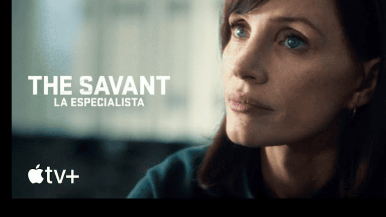 Jessica Chastain as an undercover investigator in the Apple TV series The Savant