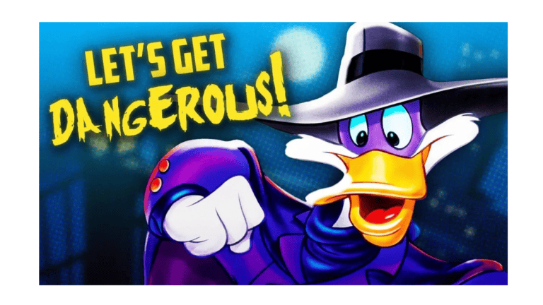 Mark Hamill Is the New Darkwing Duck Darkwing Duck wearing his purple cape and hat in the Disney animated series