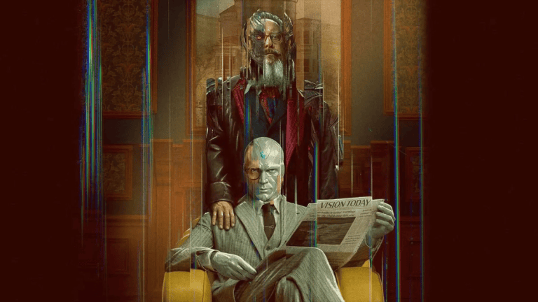 Paul Bettany as White Vision in Marvel’s Disney+ series VisionQuest