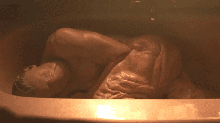 Tom Rhys Harries as Matt Hagen transforming in DC’s Clayface